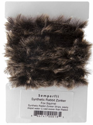 SemperFli Synthetic Rabbit Zonker Strips Fox Squirrel